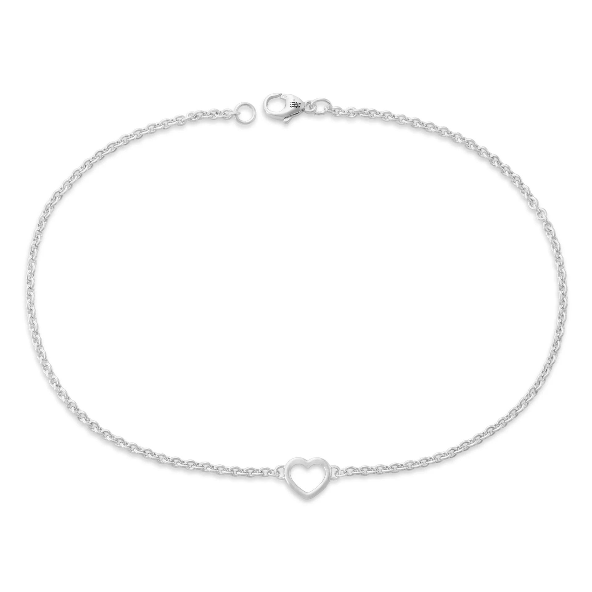Heart Station Charm Anklet