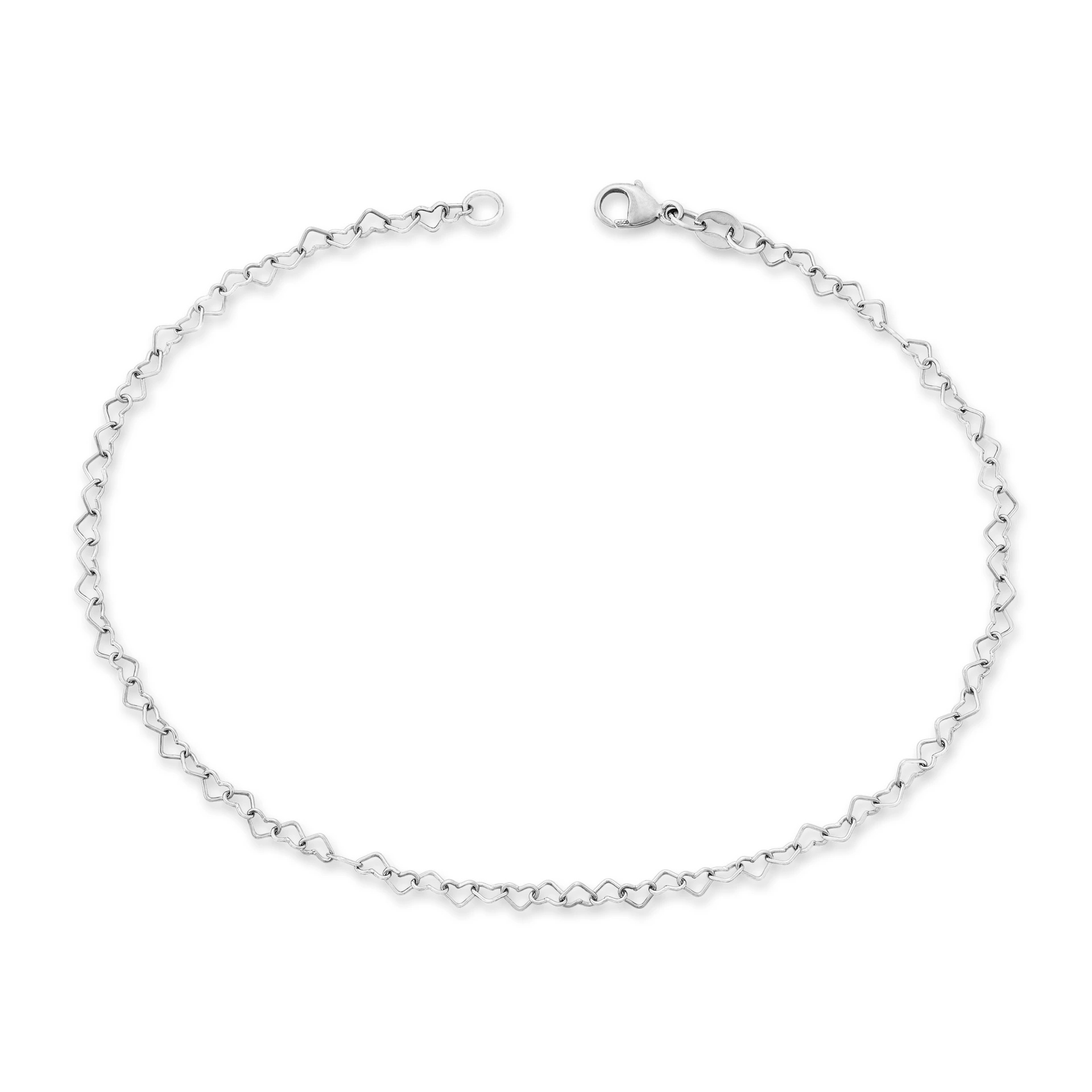 Delicate Connected Hearts Anklet