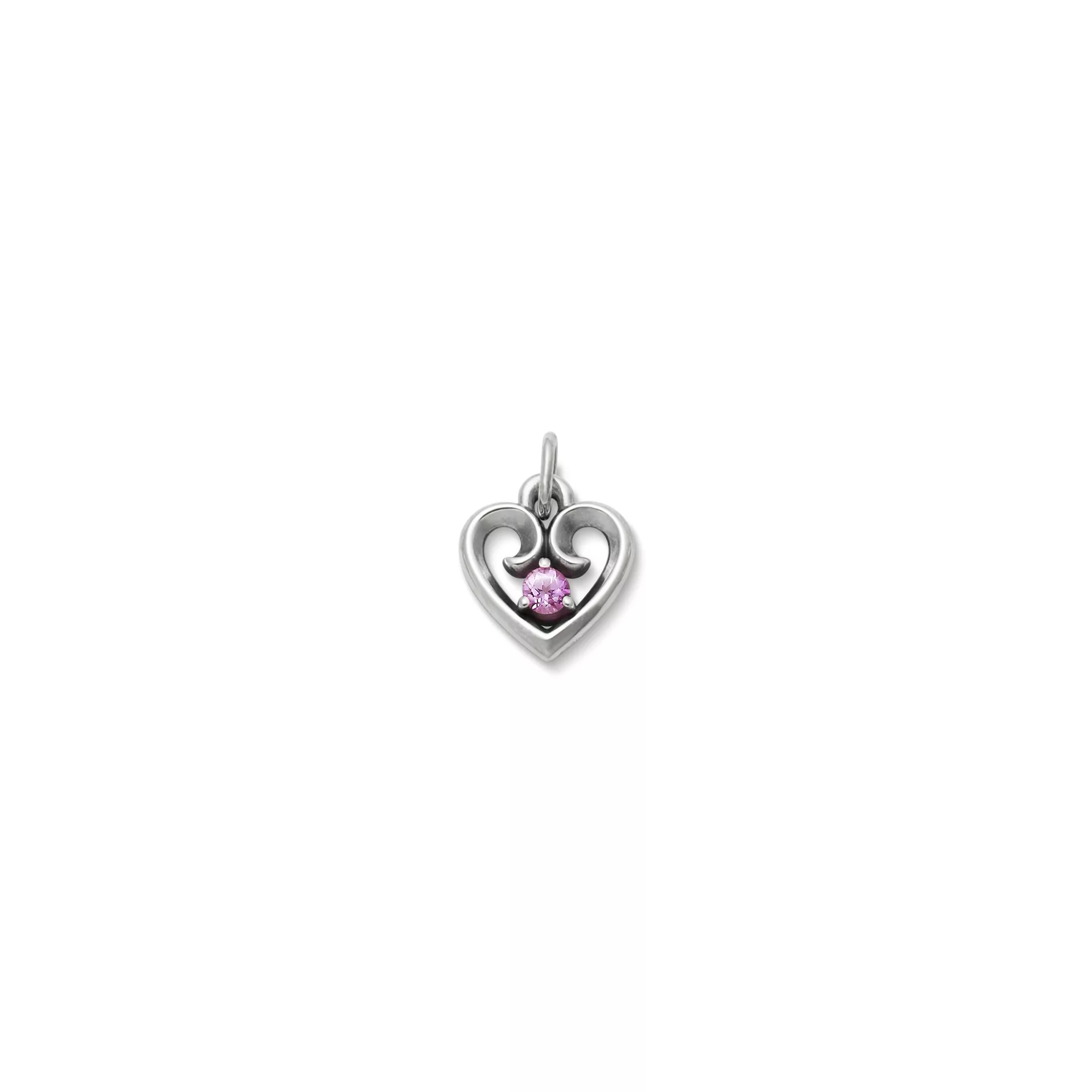 Avery Remembrance Heart Birthstone Charm
