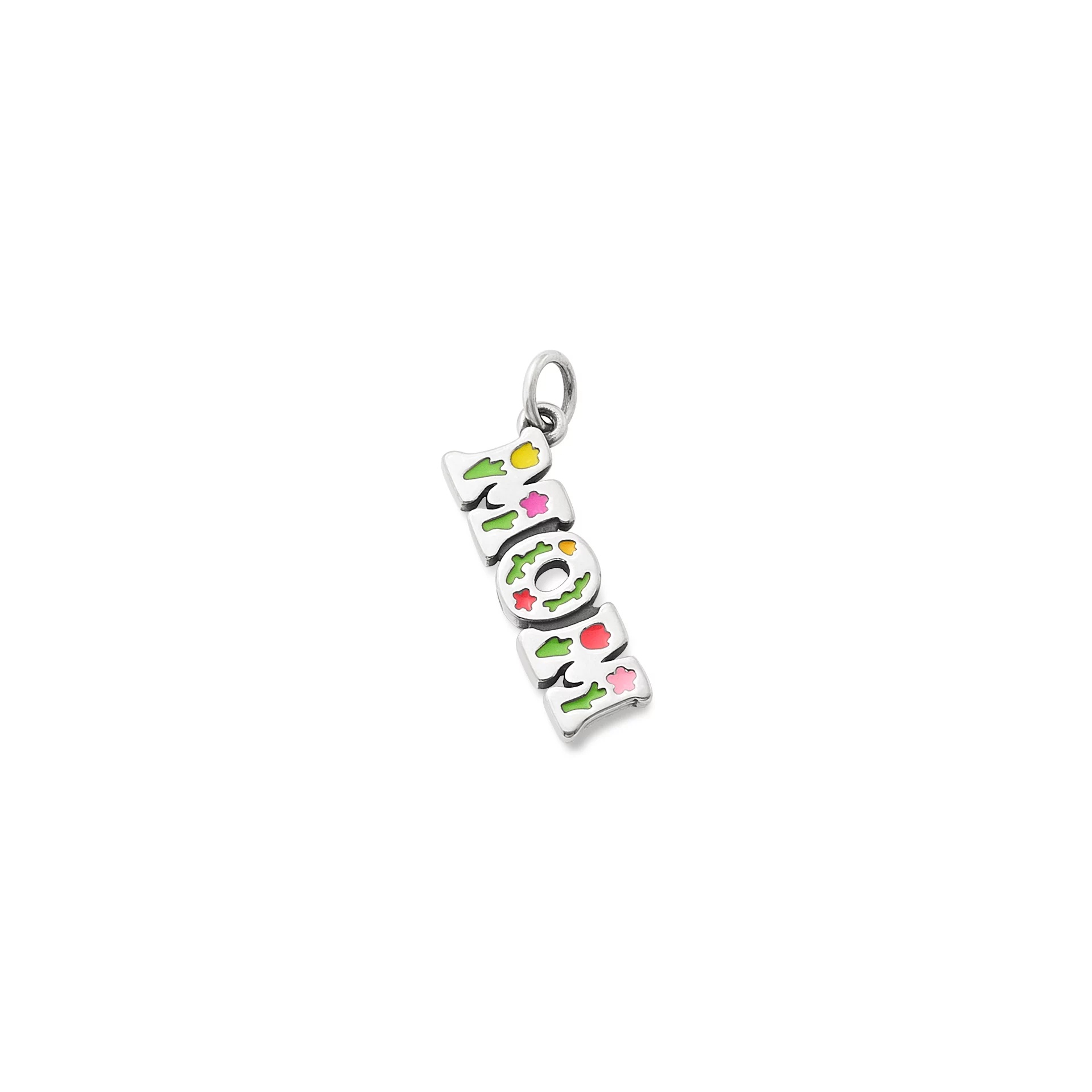 Enamel Beautiful "Mom" Charm