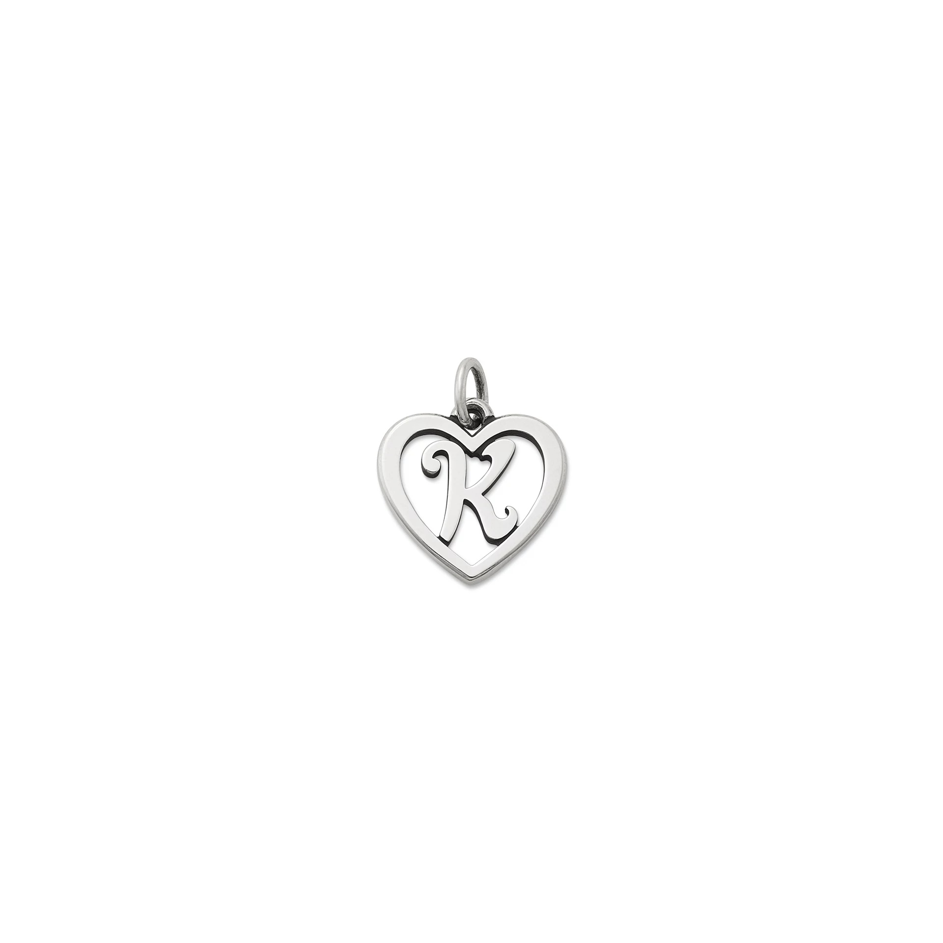 Heart Script Initial Charm