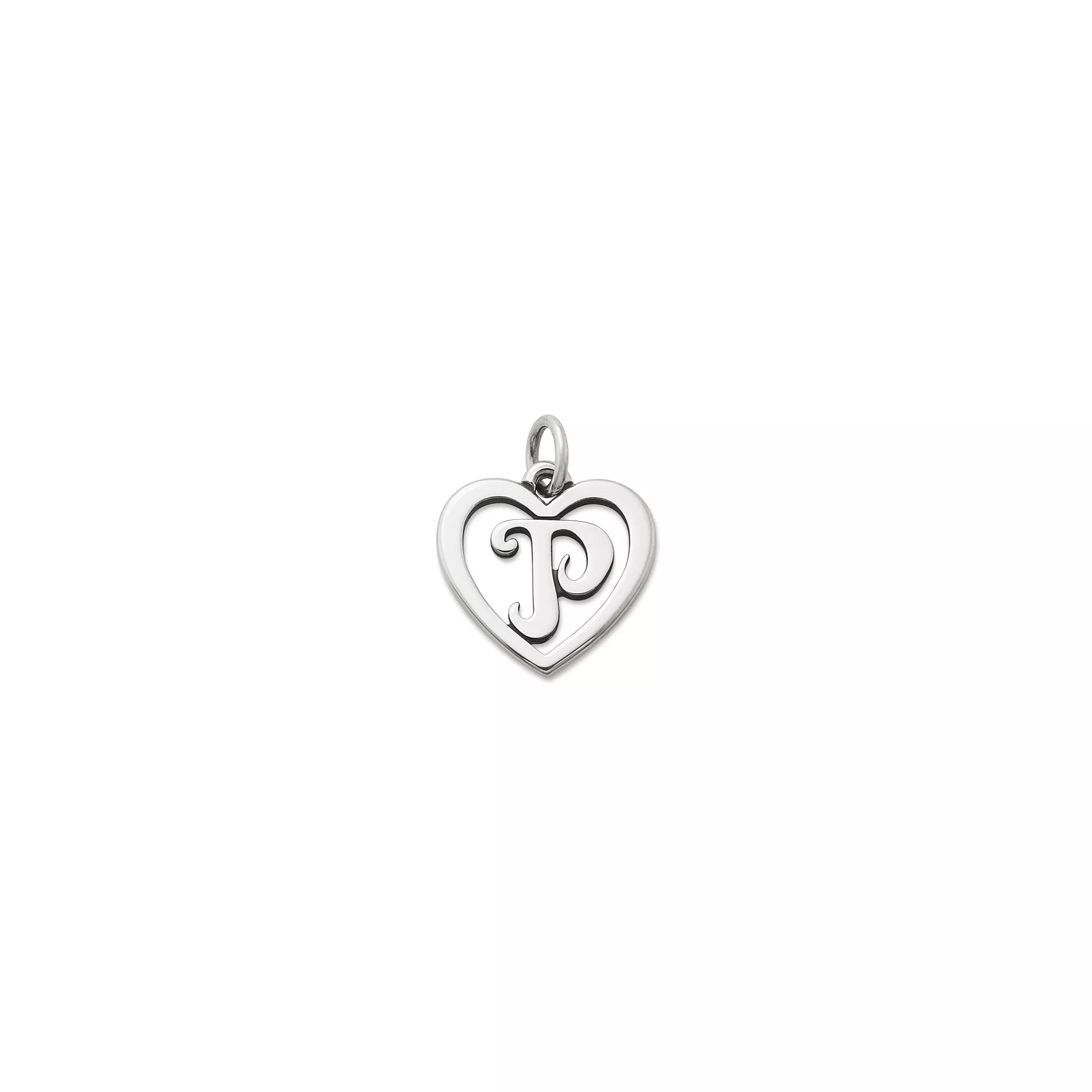 Heart Script Initial Charm