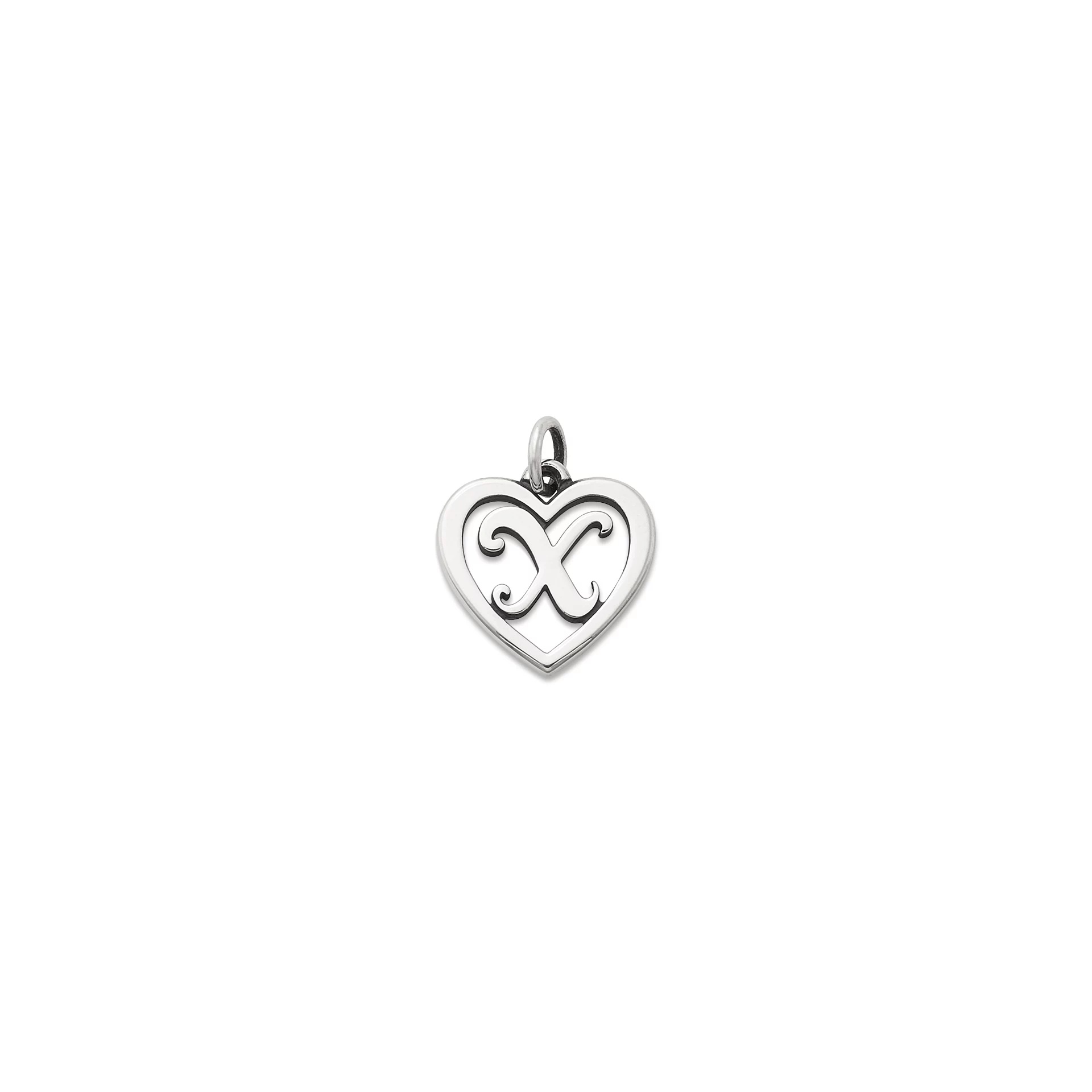 Heart Script Initial Charm