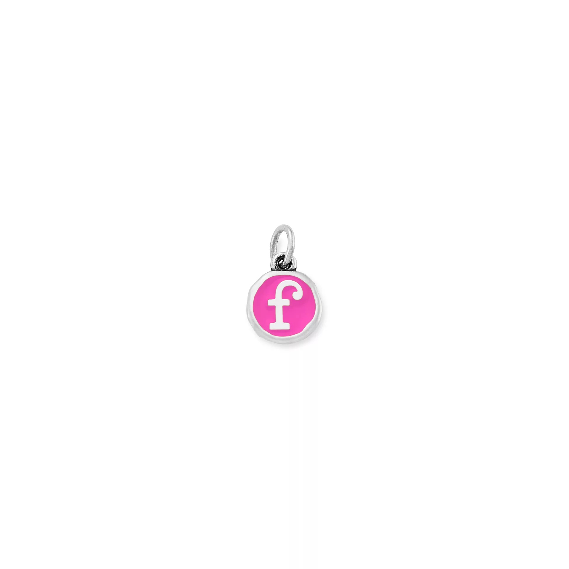Enamel Initial Disc Charm