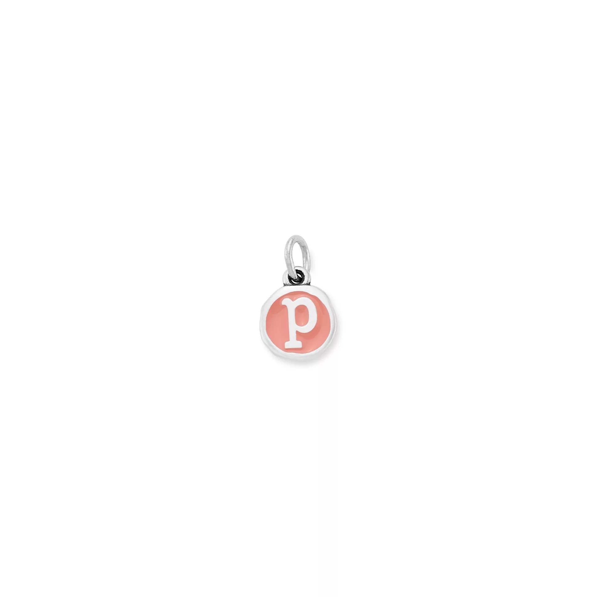 Enamel Initial Disc Charm
