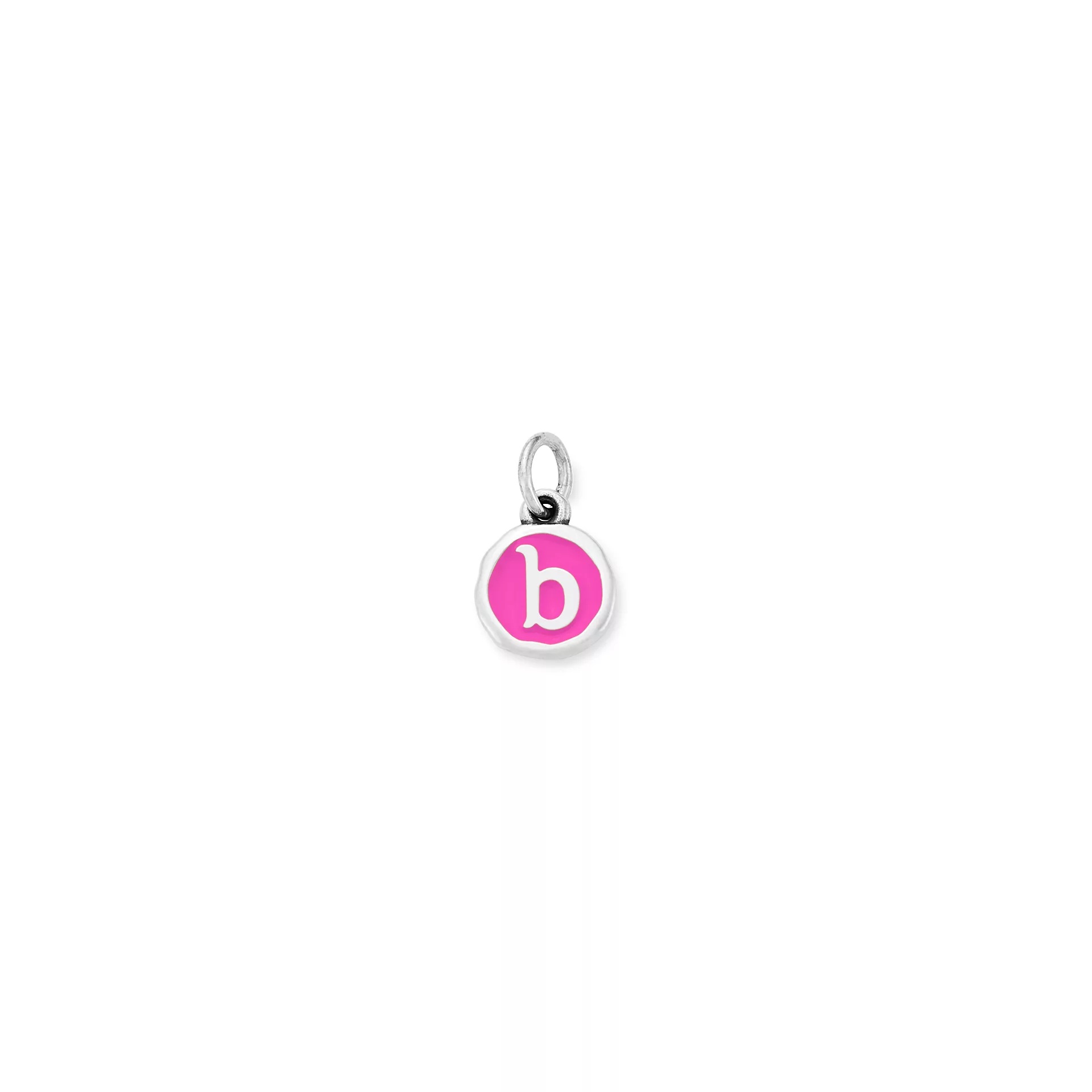 Enamel Initial Disc Charm