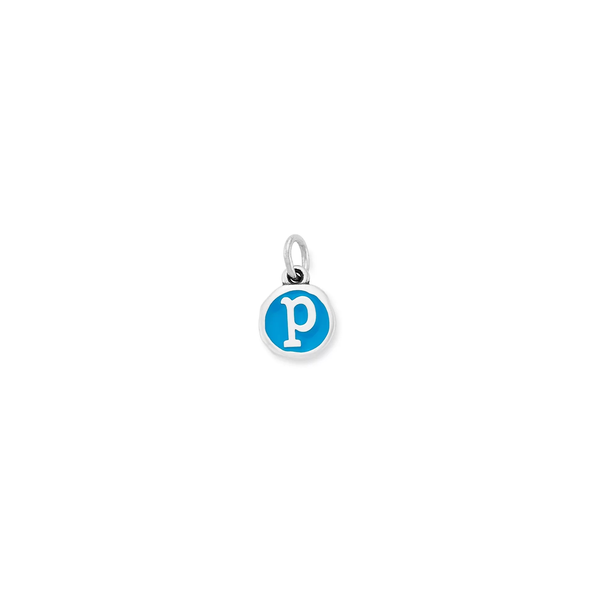 Enamel Initial Disc Charm