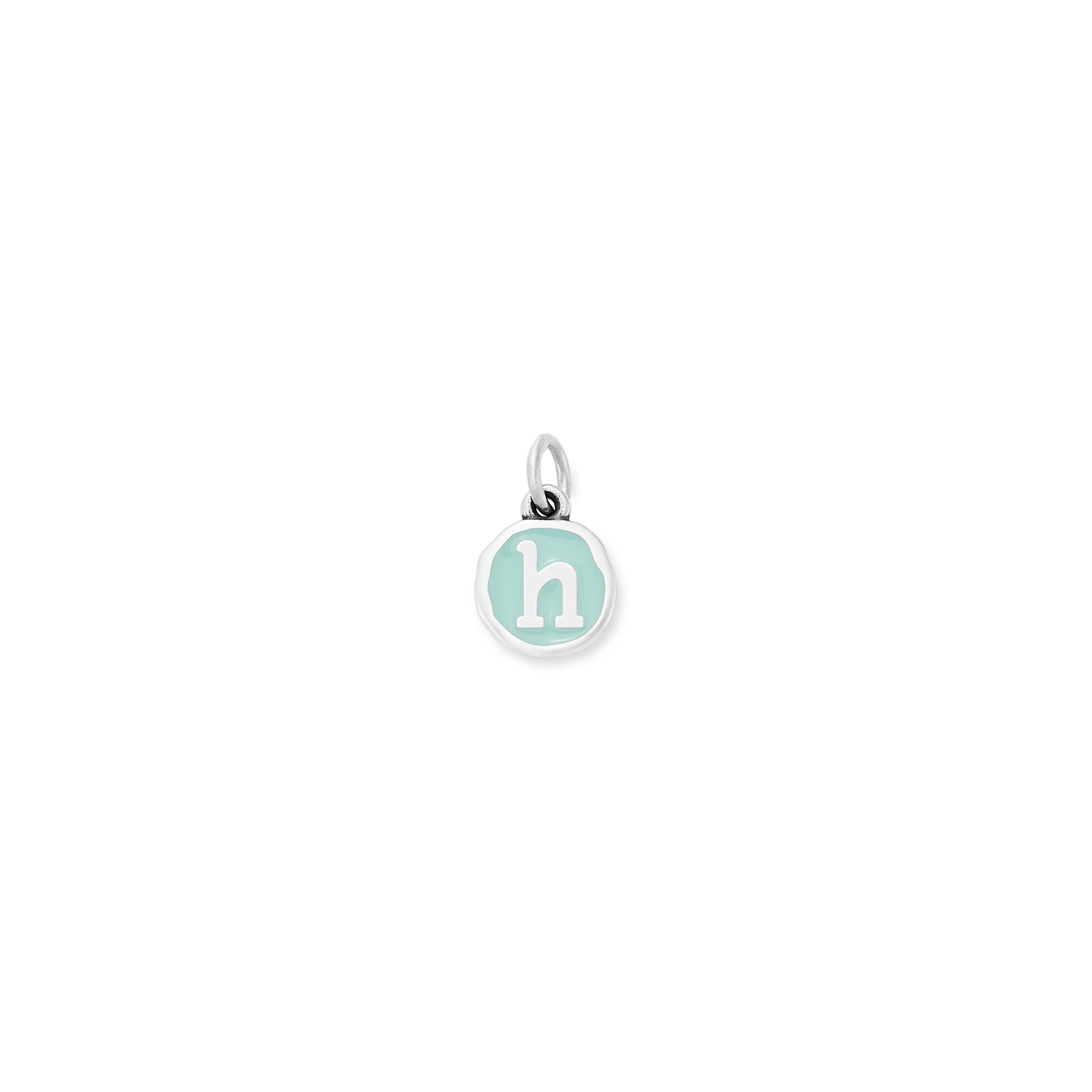 Enamel Initial Disc Charm