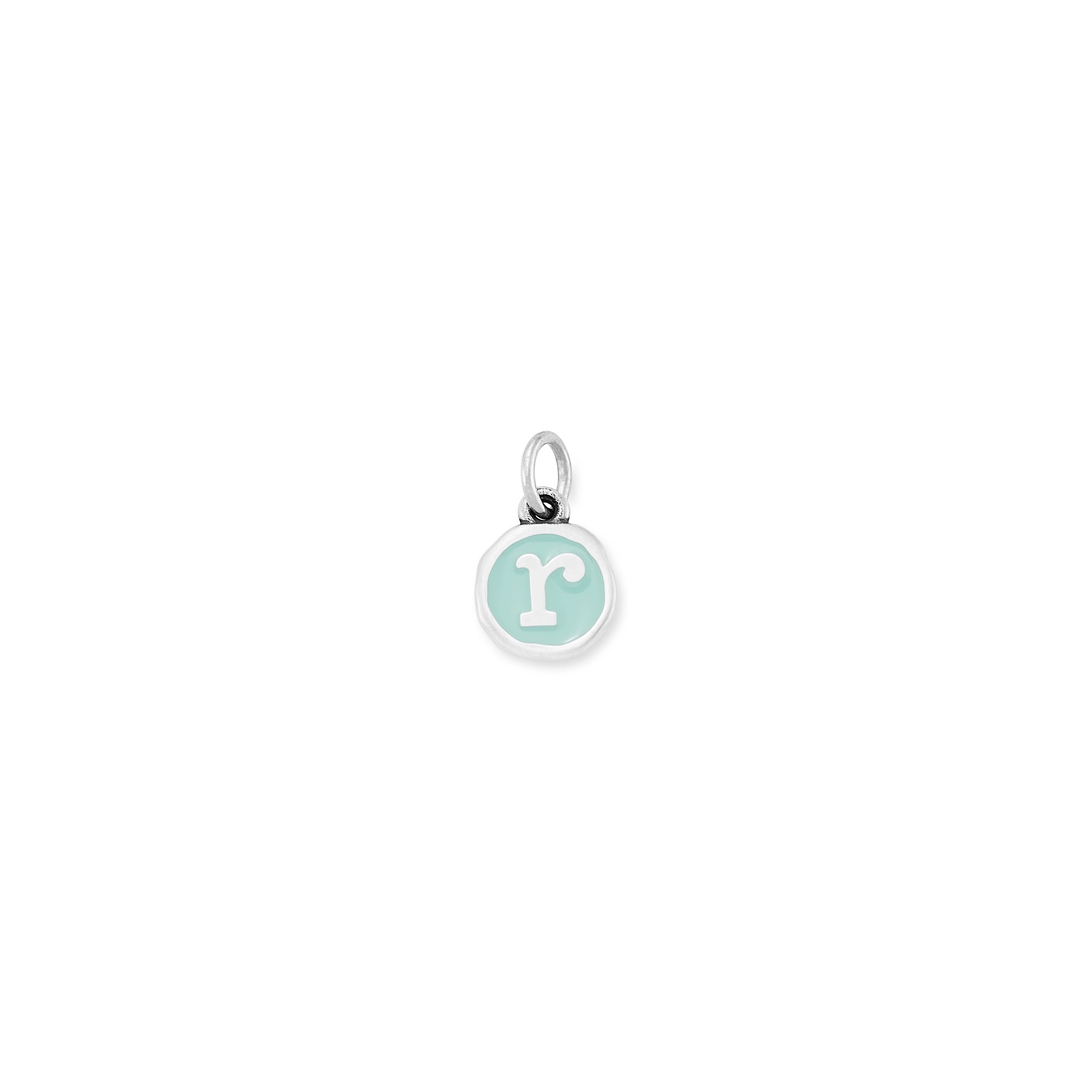 Enamel Initial Disc Charm