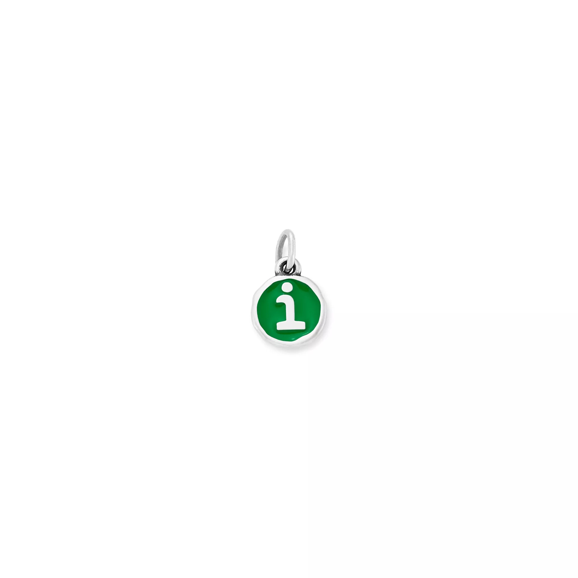 Enamel Initial Disc Charm