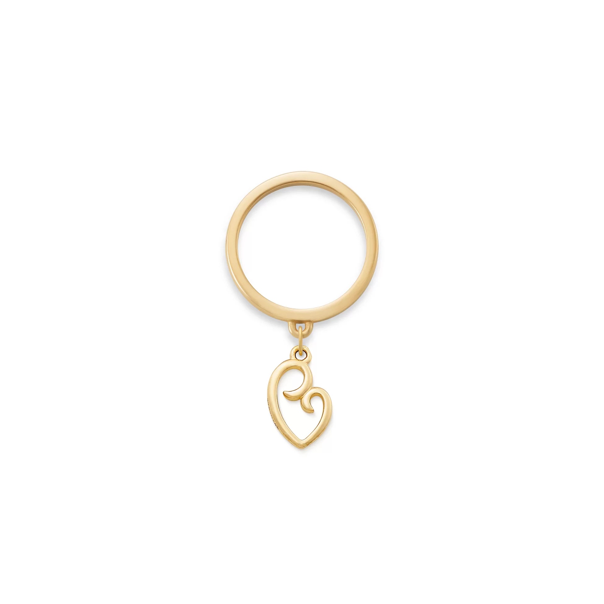 Delicate Mother's Love Charm Dangle Ring