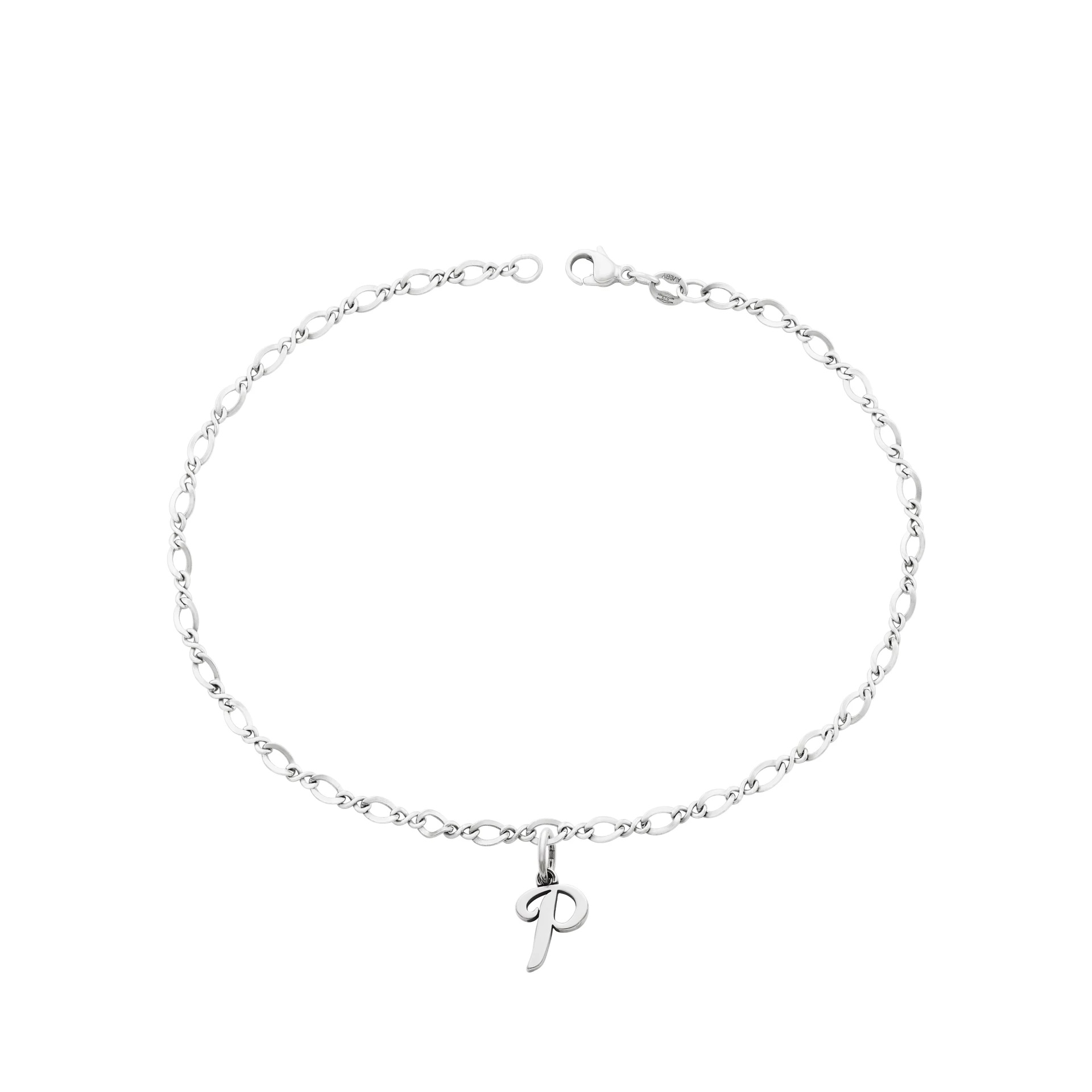 Small Script Initial Anklet