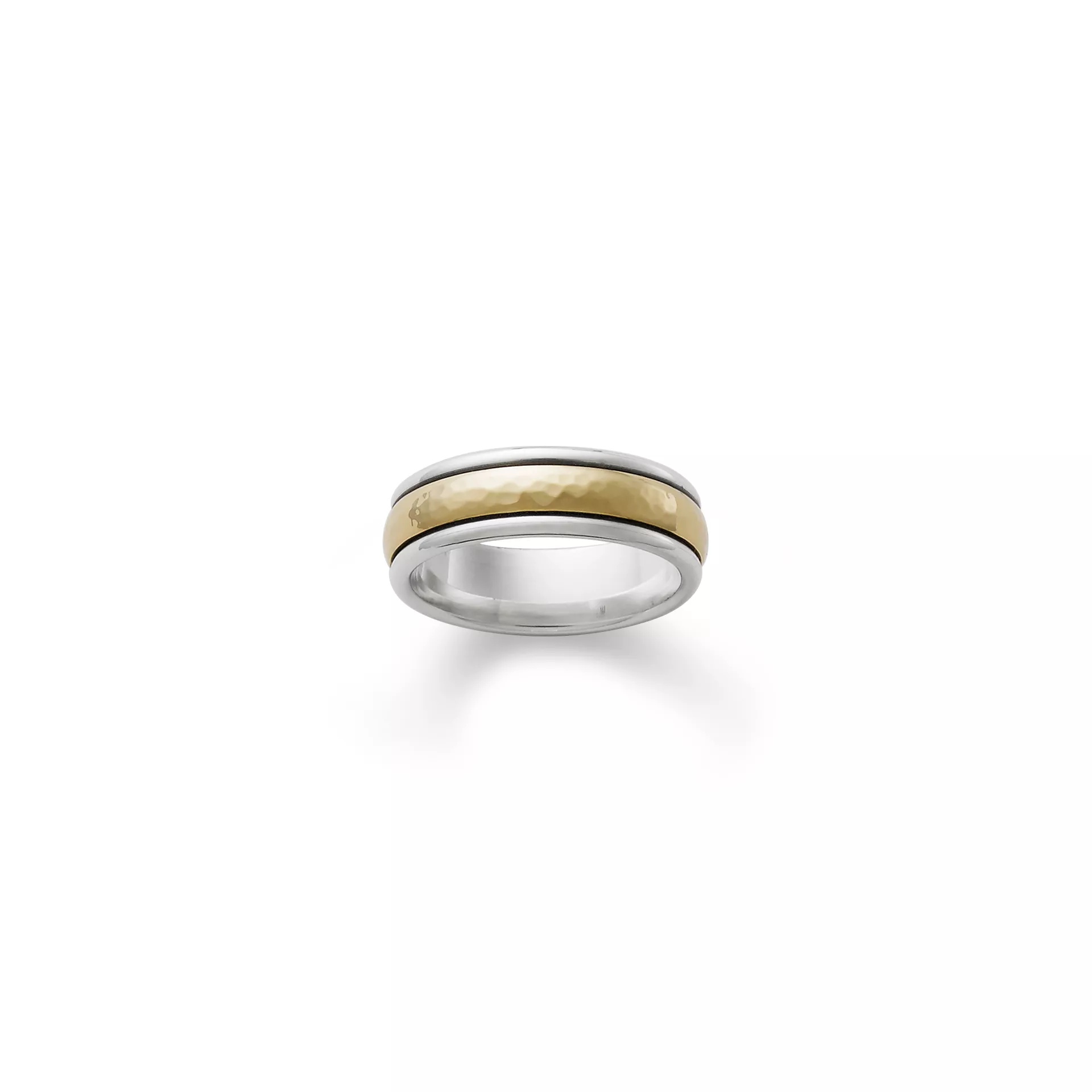 Narrow Hammered Simplicity Wedding Ring